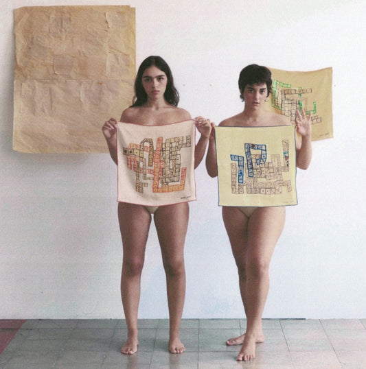 Red Domino Silk Scarf