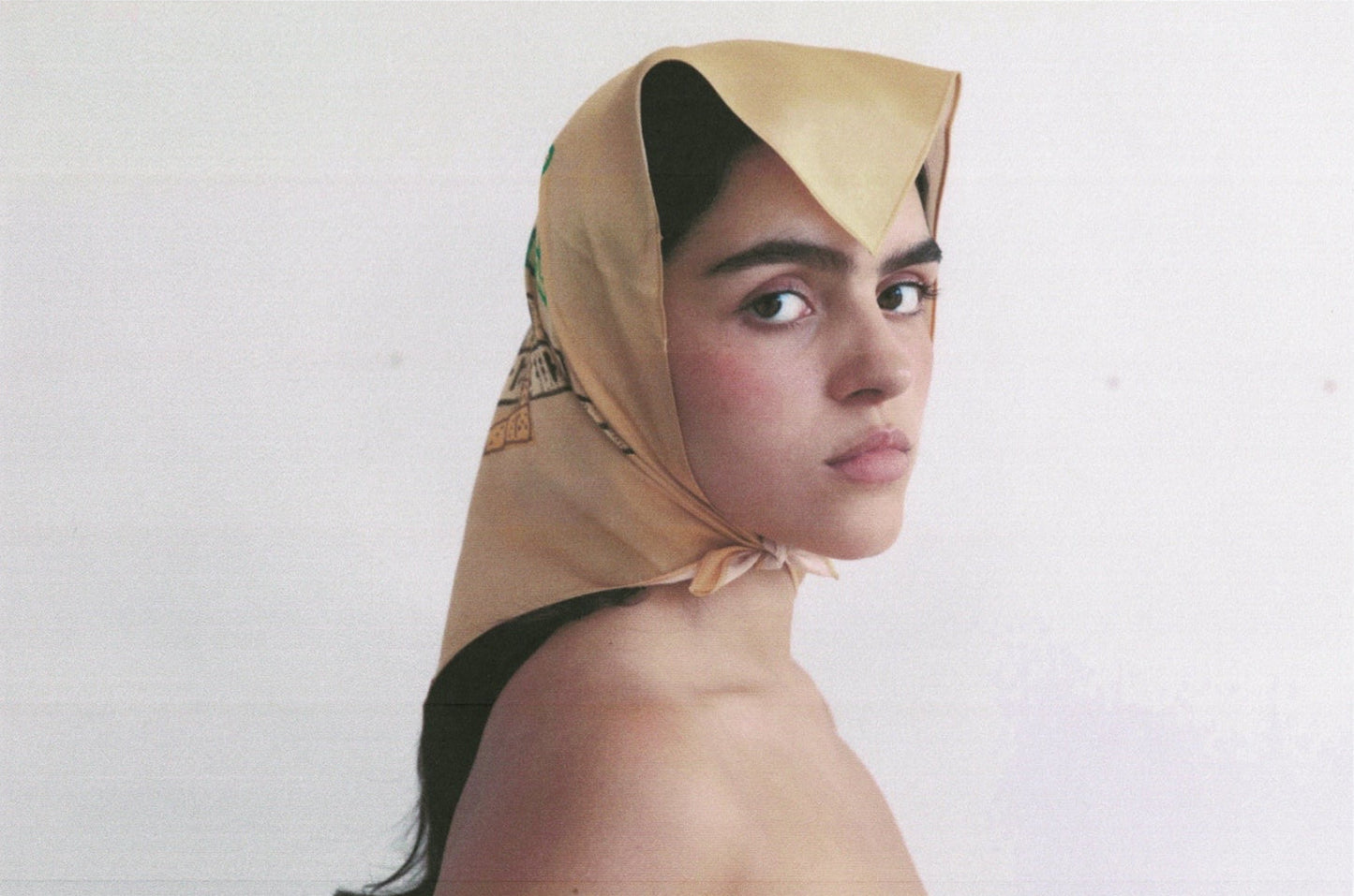 Green Domino Silk Scarf