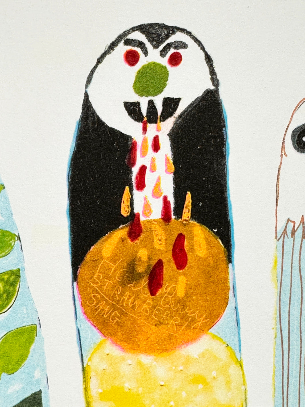 Mike Swaney Hand Embellished Riso Print