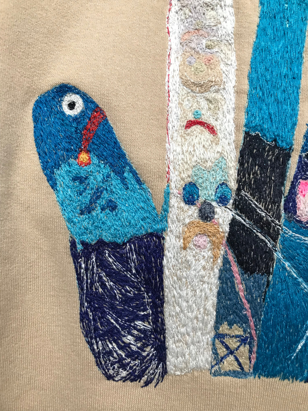 Hand Embroidered Finger Family Sweatshirt