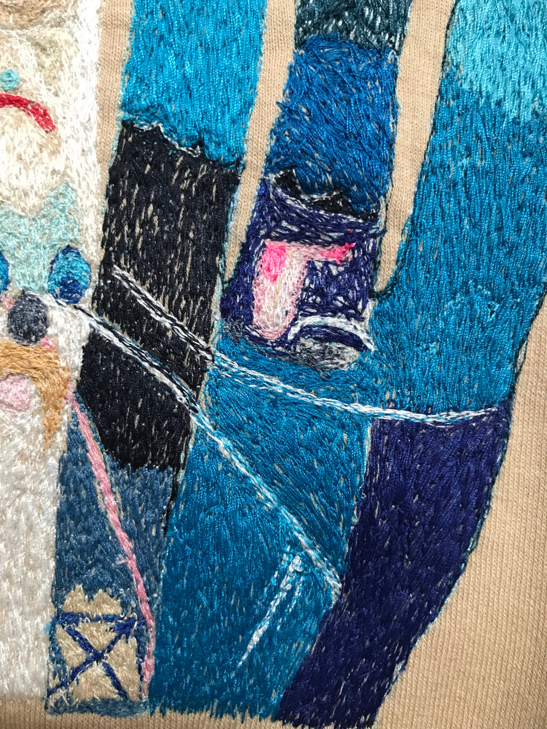 Hand Embroidered Finger Family Sweatshirt