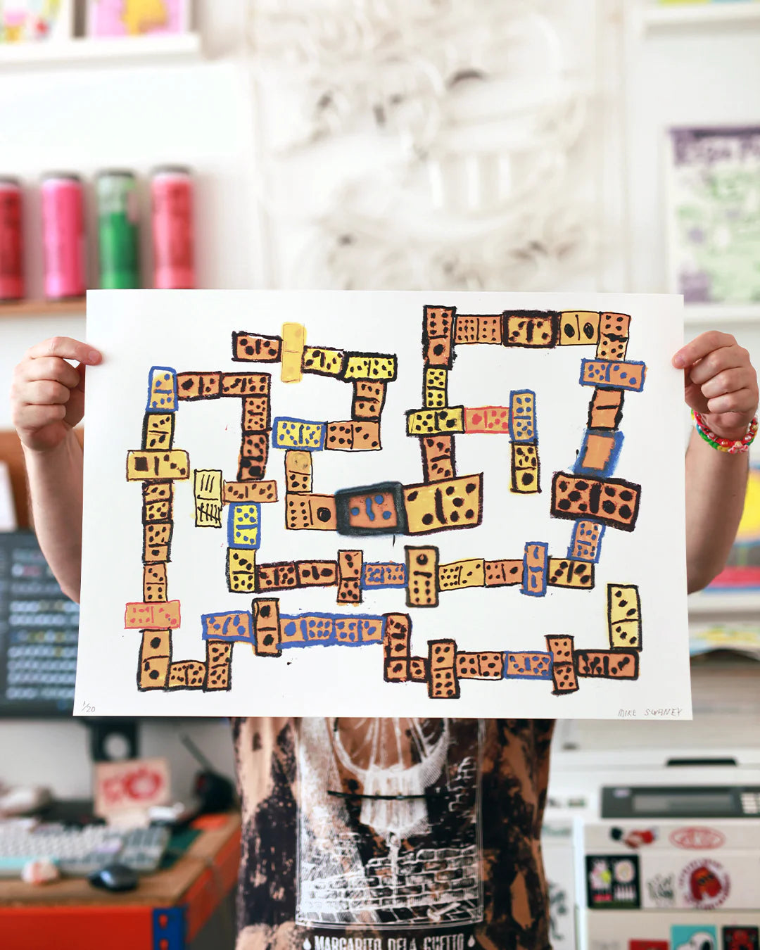 Mike Swaney Dominos Giclée