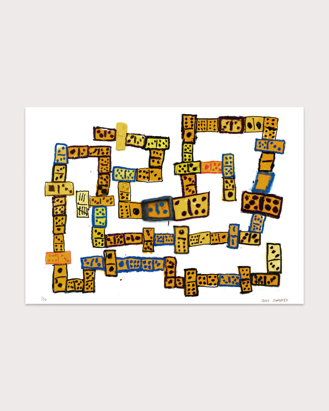 Mike Swaney Dominos Giclée